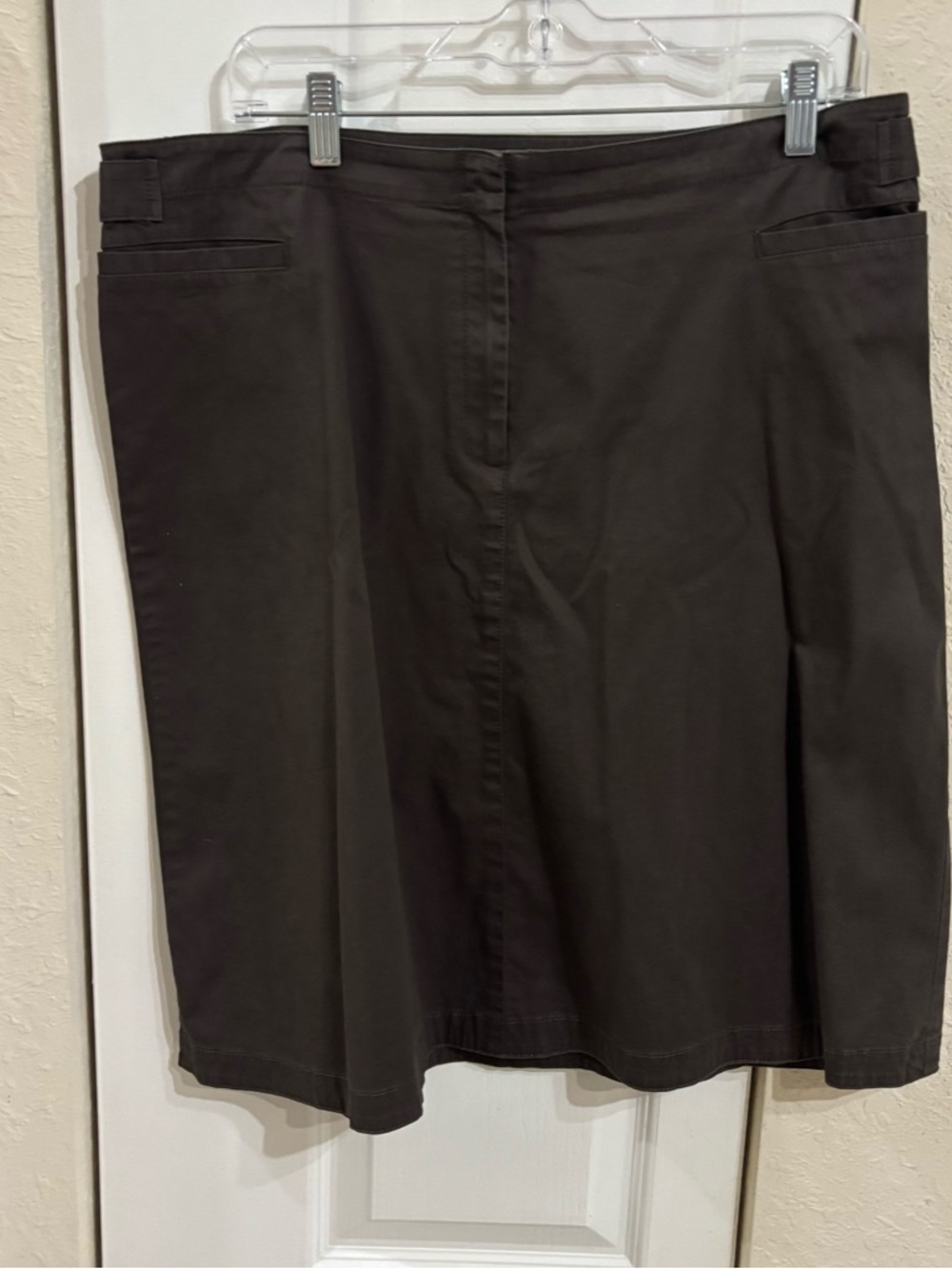 Lafayette 148 New York Cotton-Stretch Knee-Length Skirt